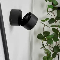 hofstein Applique murale Laonsana LED Noir, 1 lumière