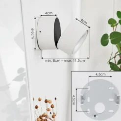 hofstein Applique murale Laonsana LED Blanc, 1 lumière