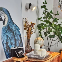 hofstein Applique murale Laonsana LED Blanc, 1 lumière