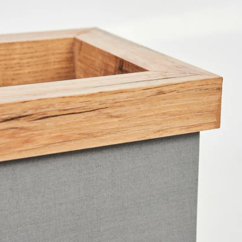 Lampes En Tissu-hofstein Applique murale Lure Brun, Couleur bois, Noir, 1 lumière