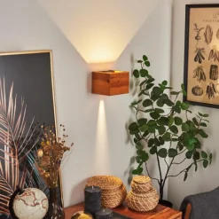 hofstein Applique murale Marmorera LED Écru, Noir, 1 lumière