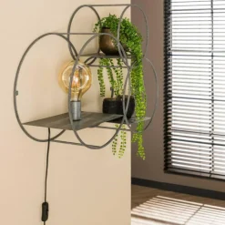 hofstein Applique murale Maynal Argent Oxydé, 1 lumière* Appliques