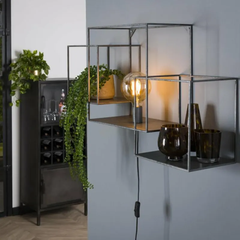 hofstein Applique murale Maynal Argent Oxydé, 1 lumière* Appliques