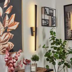 hofstein Applique murale Meels LED Noir, 1 lumière