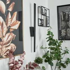 hofstein Applique murale Meels LED Noir, 1 lumière