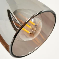 Suspension Verre Fumé-hofstein Applique murale Murianette Écru, Noir, 1 lumière