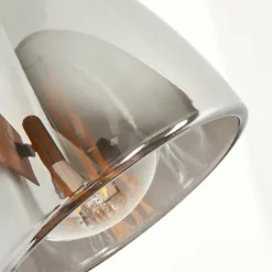 Suspension Verre Fumé-hofstein Applique murale Murianette Écru, Noir, 2 lumières