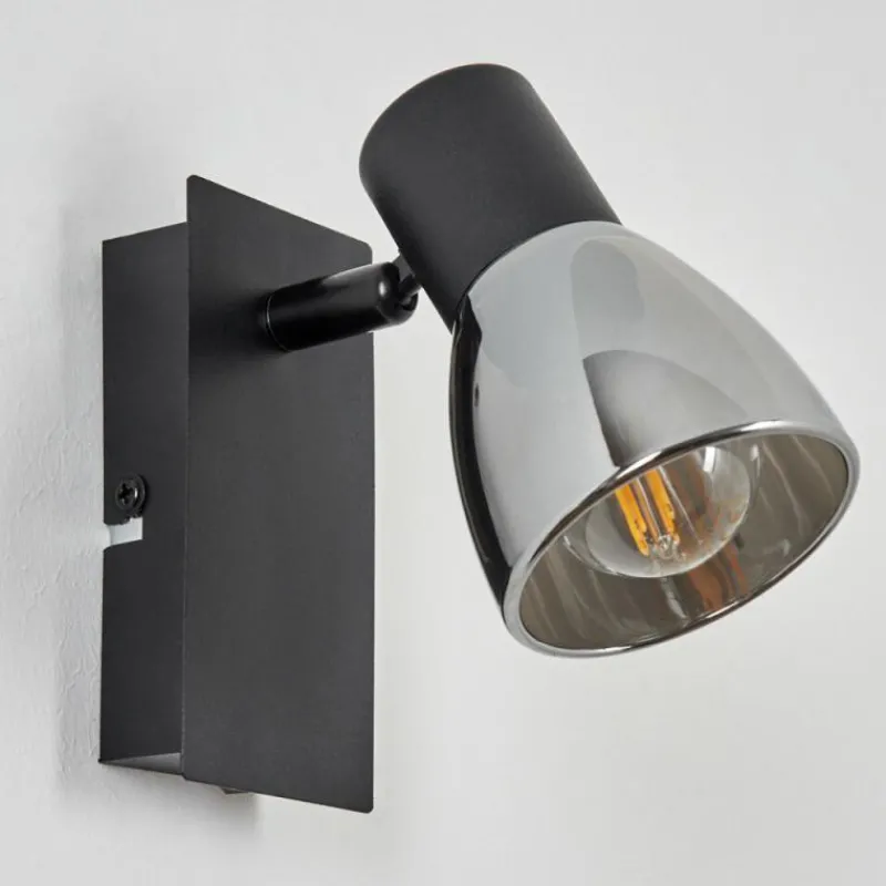 Suspension Verre Fumé-hofstein Applique murale Murianette Noir, 1 lumière