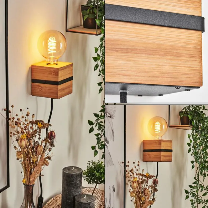 Luminaires Scandinaves-hofstein Applique murale Nebrijo Écru, Noir, 1 lumière