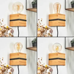 Luminaires Scandinaves-hofstein Applique murale Nebrijo Écru, Noir, 1 lumière