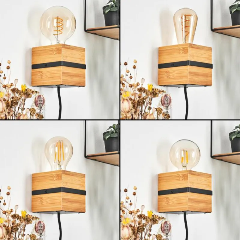 Luminaires Scandinaves-hofstein Applique murale Nebrijo Écru, Noir, 1 lumière