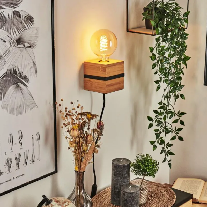 Luminaires Scandinaves-hofstein Applique murale Nebrijo Écru, Noir, 1 lumière