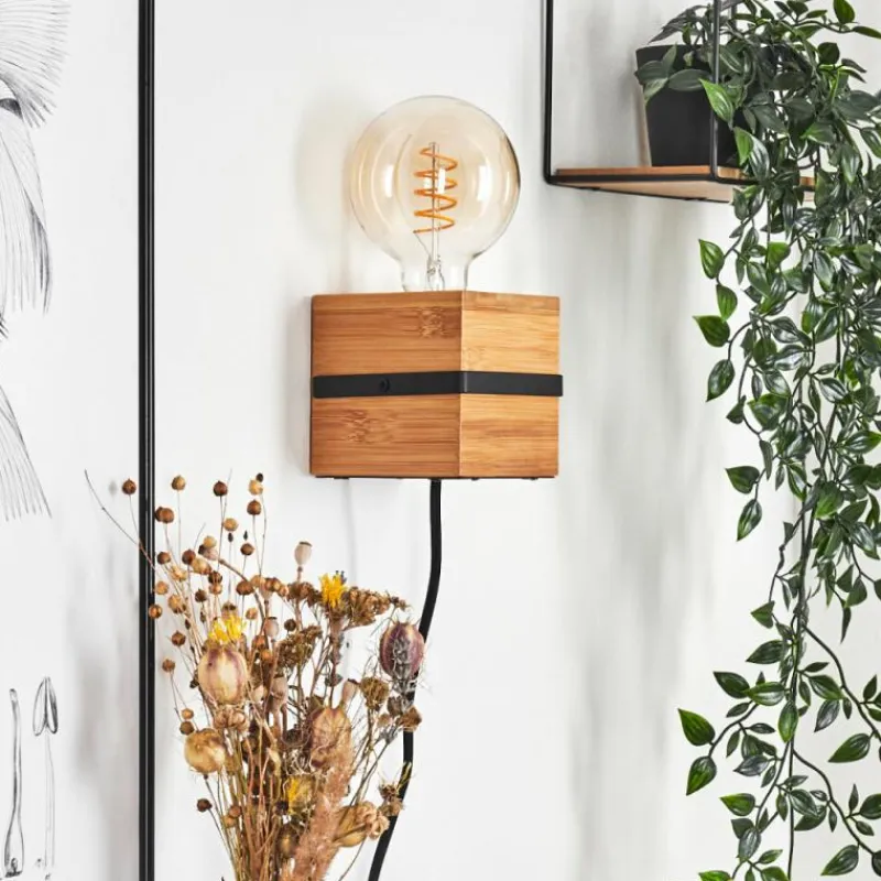 Luminaires Scandinaves-hofstein Applique murale Nebrijo Écru, Noir, 1 lumière