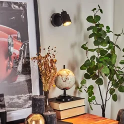 hofstein Applique murale Nestavel LED Noir, 1 lumière