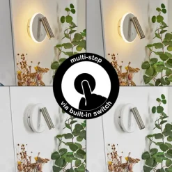 hofstein Applique murale Orchaise LED Blanc, 2 lumières