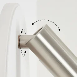 hofstein Applique murale Orchaise LED Blanc, 2 lumières