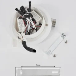 hofstein Applique murale Orchaise LED Blanc, 2 lumières