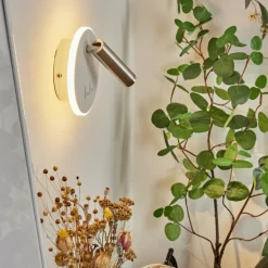 hofstein Applique murale Orchaise LED Blanc, 2 lumières