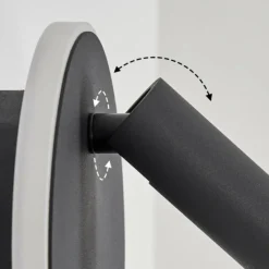 hofstein Applique murale Orchaise LED Noir, Blanc, 2 lumières