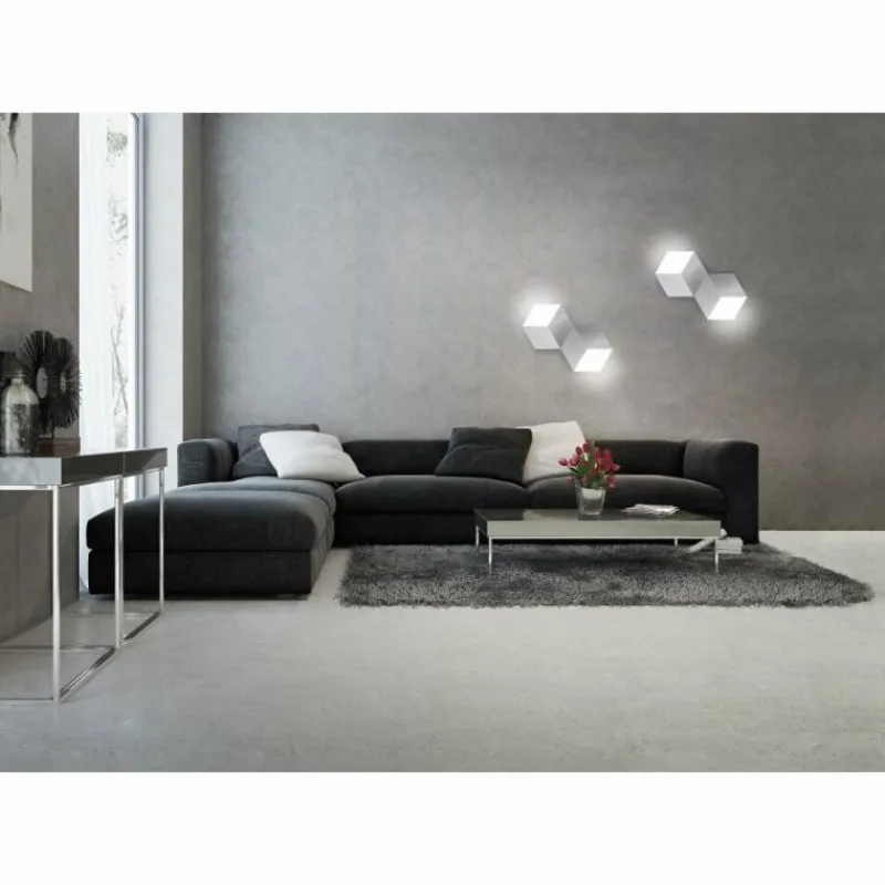 Luminaires Grossmann Applique murale / Plafonnier Grossmann GEO LED Aluminium, 2 lumières* Éclairage Led