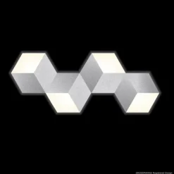 Luminaires Grossmann Applique murale / Plafonnier Grossmann GEO LED Aluminium, 4 lumières* Éclairage Led