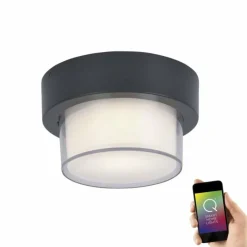 Paul Neuhaus Q-Serie Applique murale / Plafonnier Paul Neuhaus Q-ERIK LED Blanc, 1 lumière, Détecteur de mouvement, Télécommandes, Changeur de couleurs