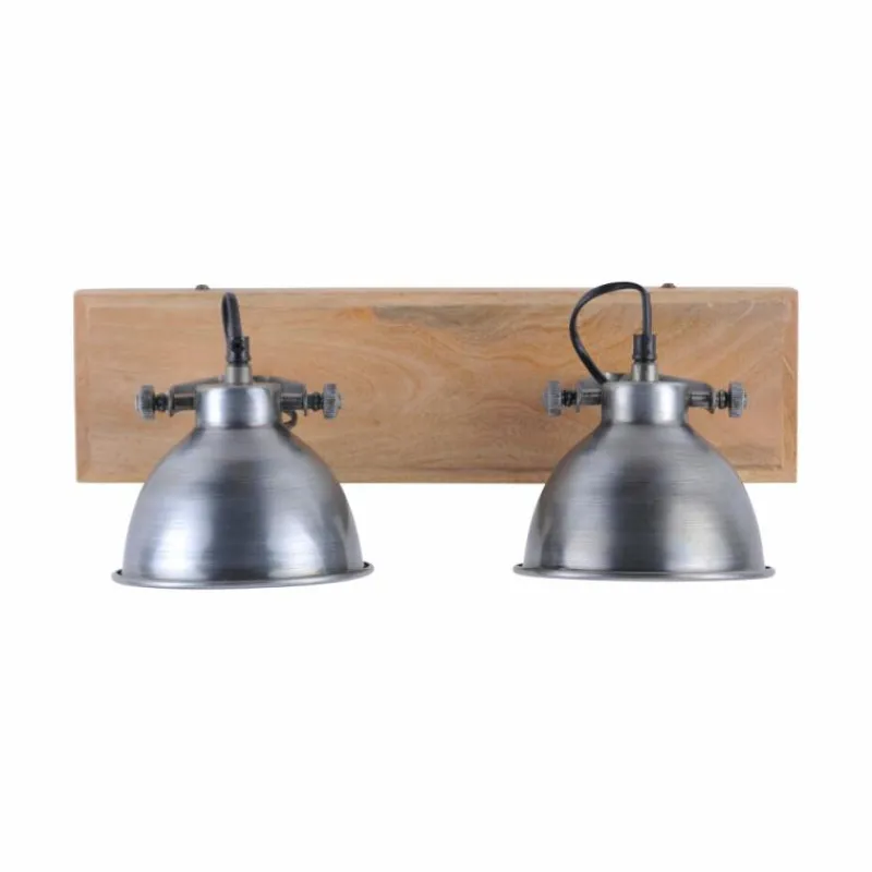 Lampes Vintages & Rétros-Luminaires Leuchten Direkt Applique murale / Plafonnier Leuchten Direkt Bois clair, 2 lumières