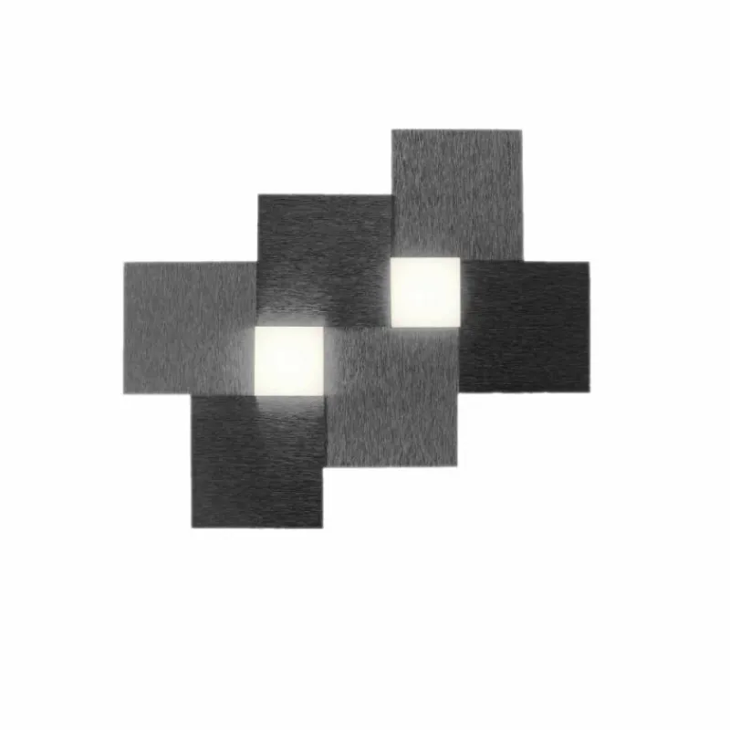Luminaires Grossmann Applique murale / Plafonnier Grossmann CREO LED Noir, 2 lumières* Éclairage Led