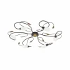 Luminaires Eglo Applique murale / Plafonnier Eglo GERBERA 1 Brun foncé