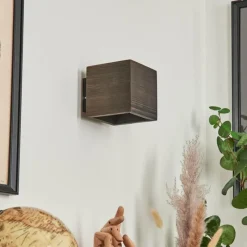 hofstein Applique murale Polcura Bois foncé, 1 lumière