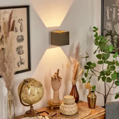 hofstein Applique murale Polcura Bois foncé, 1 lumière