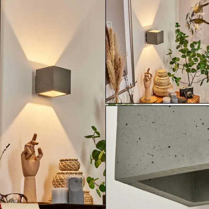 hofstein Applique murale Polcura Gris, 1 lumière