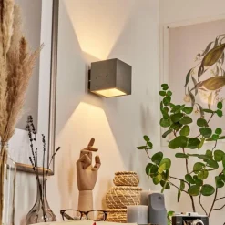 hofstein Applique murale Polcura Gris, 1 lumière