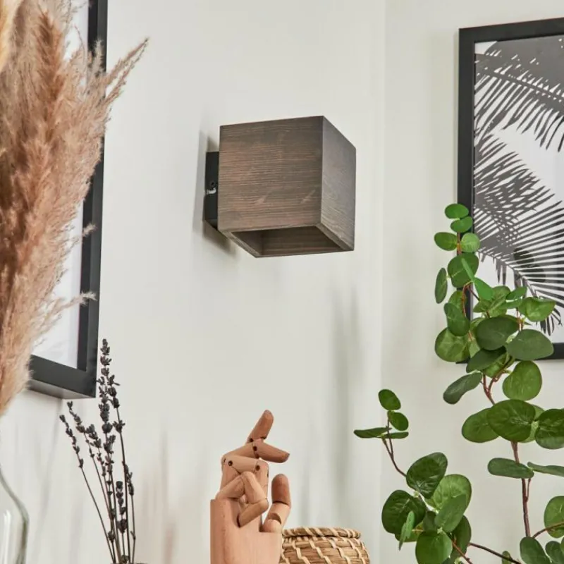 hofstein Applique murale Polcura Brun, Gris, 1 lumière