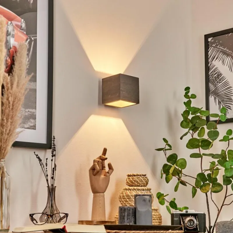 hofstein Applique murale Polcura Brun, Gris, 1 lumière