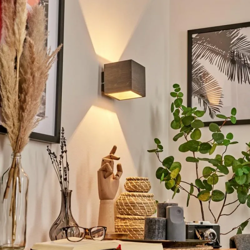 hofstein Applique murale Polcura Brun, Gris, 1 lumière