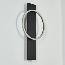 hofstein Applique murale Pompu LED Noir, 1 lumière