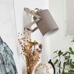 Lampes En Tissu-hofstein Applique murale Puelches Nickel mat, 1 lumière