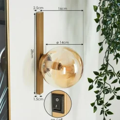 hofstein Applique murale Rascoupet Or, 1 lumière