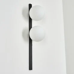 hofstein Applique murale Rascoupet Blanc, 2 lumières