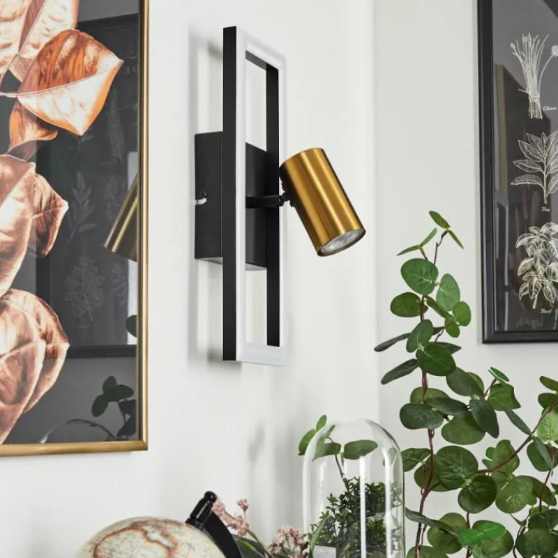 hofstein Applique murale Reboleiro LED Noir, 2 lumières