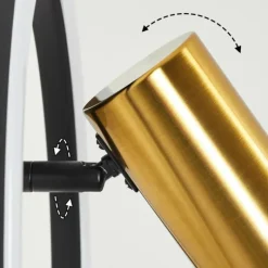 hofstein Applique murale Reboleiro LED Noir, 2 lumières