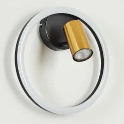 hofstein Applique murale Reboleiro LED Noir, 2 lumières