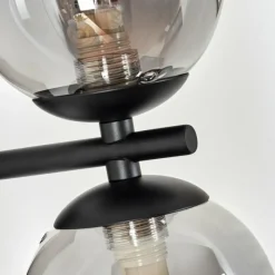 Suspension Verre Fumé-hofstein Applique murale Remaisnil Noir, 2 lumières