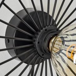 Lampes Industrielles-hofstein Applique murale Rossedalen Noir, 1 lumière