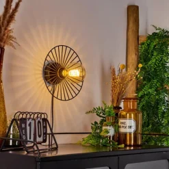 Lampes Industrielles-hofstein Applique murale Rossedalen Noir, 1 lumière