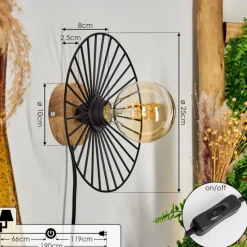 hofstein Applique murale Rossedalen Écru, 1 lumière