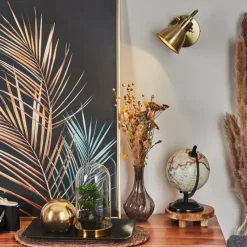 hofstein Applique murale Salinas LED Laiton, 1 lumière