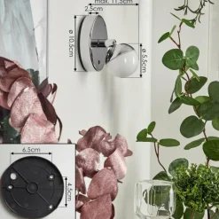 hofstein Applique murale Sanchequias LED Chrome, 1 lumière, Télécommandes, Changeur de couleurs