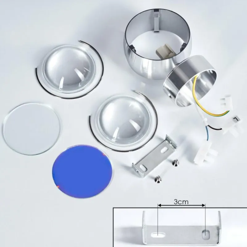 hofstein Applique murale Sapri Argenté, 1 lumière